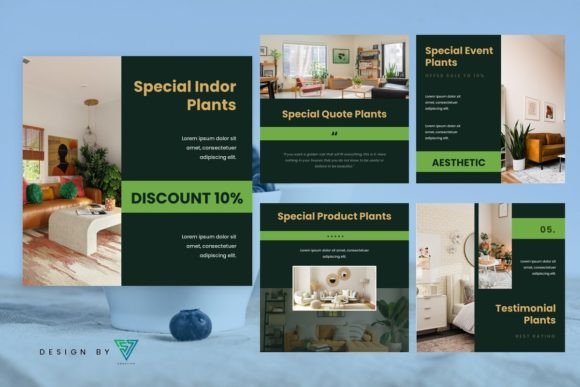 Download Template Instagram - Indor Plants - Template Collection