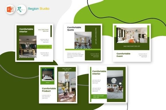Download Template Instagram -Comfortable Interior - Template Collection