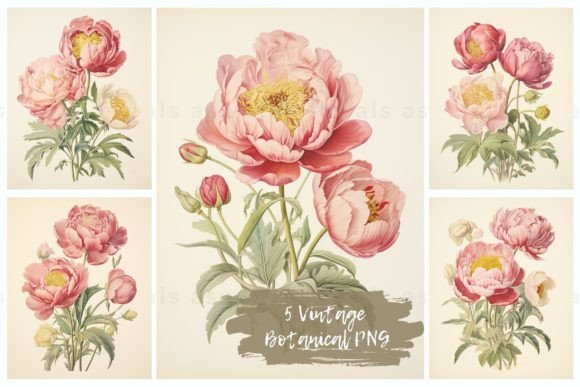 Download Vintage Botanical Illustration Set PNG - Botanical Collection
