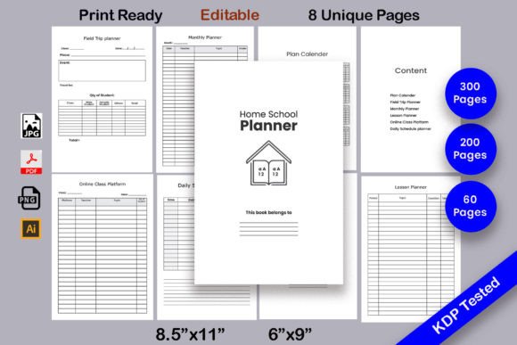 Download Home School Planner Editable Template - Template Collection
