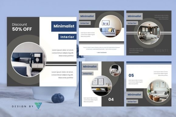 Download Template Instagram - Minimalist Interior - Template Collection