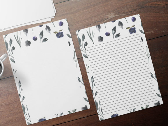 Download Minimal Botanical Watercolor Stationary - Botanical Collection