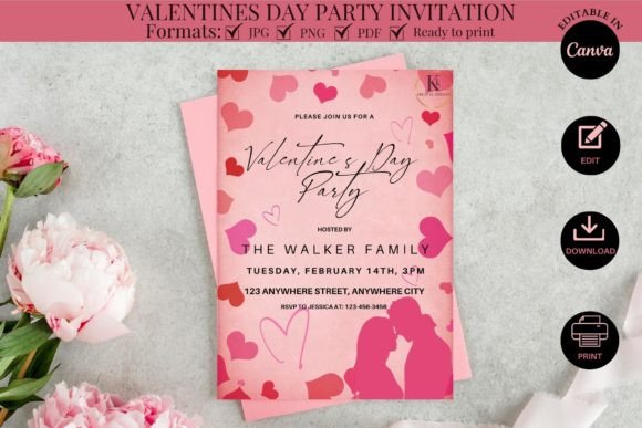 Download Valentines Day Party Invite Template - Template Collection