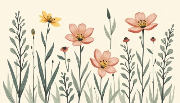 Download Vintage Botanical Illustration of Spring - Botanical Collection