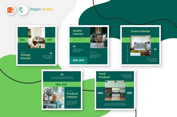 Download Template Instagram - Trendy Interior - Template Collection