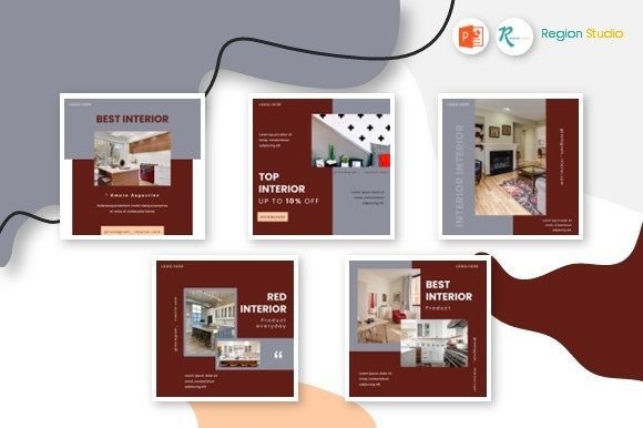 Download Template Instagram - Best Interior - Template Collection