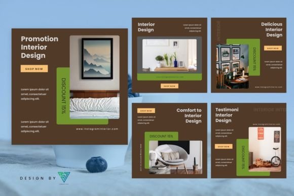 Download Template Instagram -  Interior Design - Template Collection