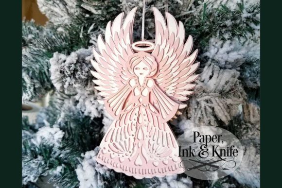 Download Angel 3D Papercut Ornament Template - Template Collection